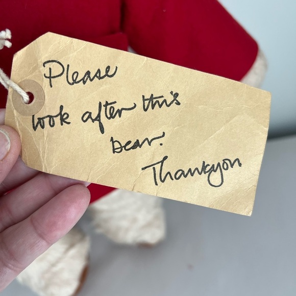 Gabrielle Paddington Bear Plush Toy with Red Coat 1972 - Picture 5 of 11